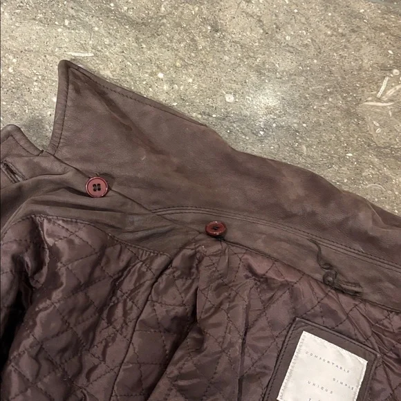 J. Jill Brown leather chore coat, M - Picture 11 of 16